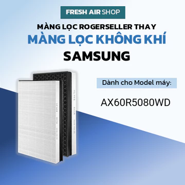 Màng lọc không khí Rogerseller® tương thích Máy Samsung AX60R5080WD, bộ lọc không khí Samsung AX60R5080WD, CFX-D100/GB