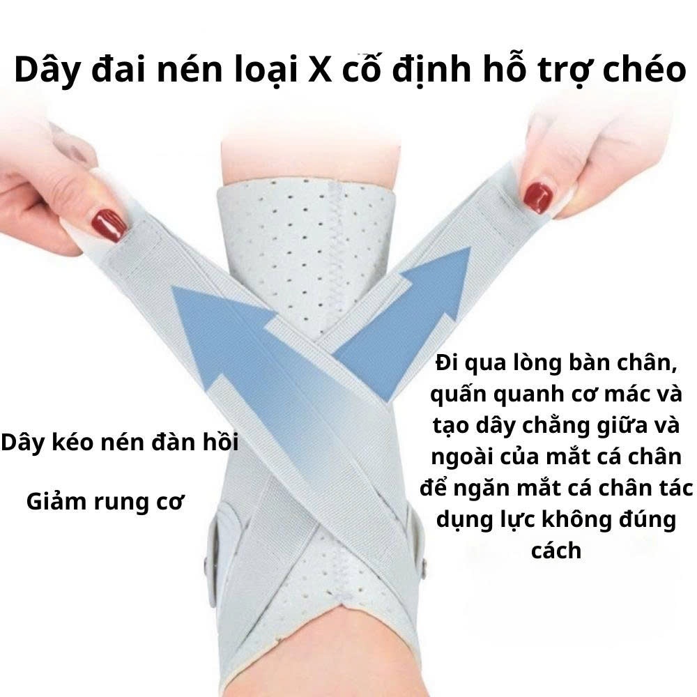 Đai Nẹp Cổ Chân Chỉnh Hình – Hỗ Trợ Bong Gân, Viêm Khớp, Đau Gân