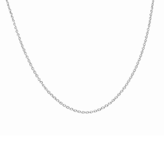 Dây chuyền bạc 925 mắt xích tròn nhuyễn lấp lánh Luna Jewelry