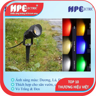5W- BH 2 NĂM - Đèn rọi cỏ sân vườn , tiểu cảnh chống nước nhôm khối  5w -H99L )