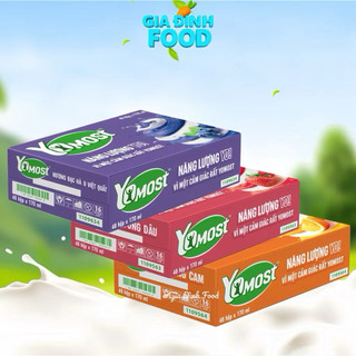 [THÙNG 48 hộp] Sữa chua uống Yomost vị Cam/ Dâu/ Việt quất - 4hộp 170ml