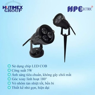3W- BH 2 NĂM-Đèn rọi cỏ sân vườn , tiểu cảnh chống nước nhôm khối  3w -H99N )