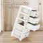 STON Tủ đựng đồ trong suốt dạng ngăn kéo dày Tủ uần áo mini Bàn đầu giường có thể tháo rời Xe ngựa có bánh xe, chống bụi