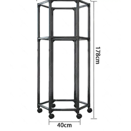 Giá Treo Quần Áo Xoay Tròn 360° Có Bánh Xe Cây Phơi Đồ Đa Năng Chịu Lực Cao