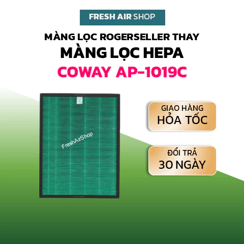 Màng Lọc Rogerseller® tương thích Màng Lọc Không Khí Coway Cartridge AP-1019C, Màng lọc Hepa AP-1019C, bộ lọc AP-1019C