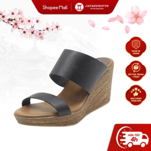 Dép đế xuồng nữ KOSU cao gót 8cm, dép quai ngang siêu nhẹ, chống trơn trượt 92972 made in Japan