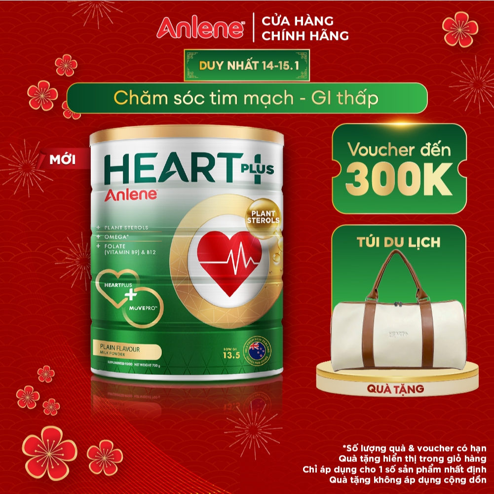 Sữa bột Anlene Heart Plus với dưỡng chất chăm sóc sức khỏe tim mạch ...