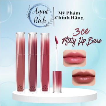 Son Pha Lê 3CE Căng Bóng, Ẩm Mượt Misty Lip Bare