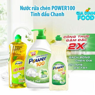NƯỚC rửa chén Power 100 -(hương chanh Các loại)