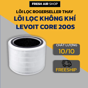 Lõi Lọc Rogerseller® tương thích Lõi Lọc Không Khí Levoit Core 200s, màng lọc không khí Levoit Core 200s, bộ lọc Levoit