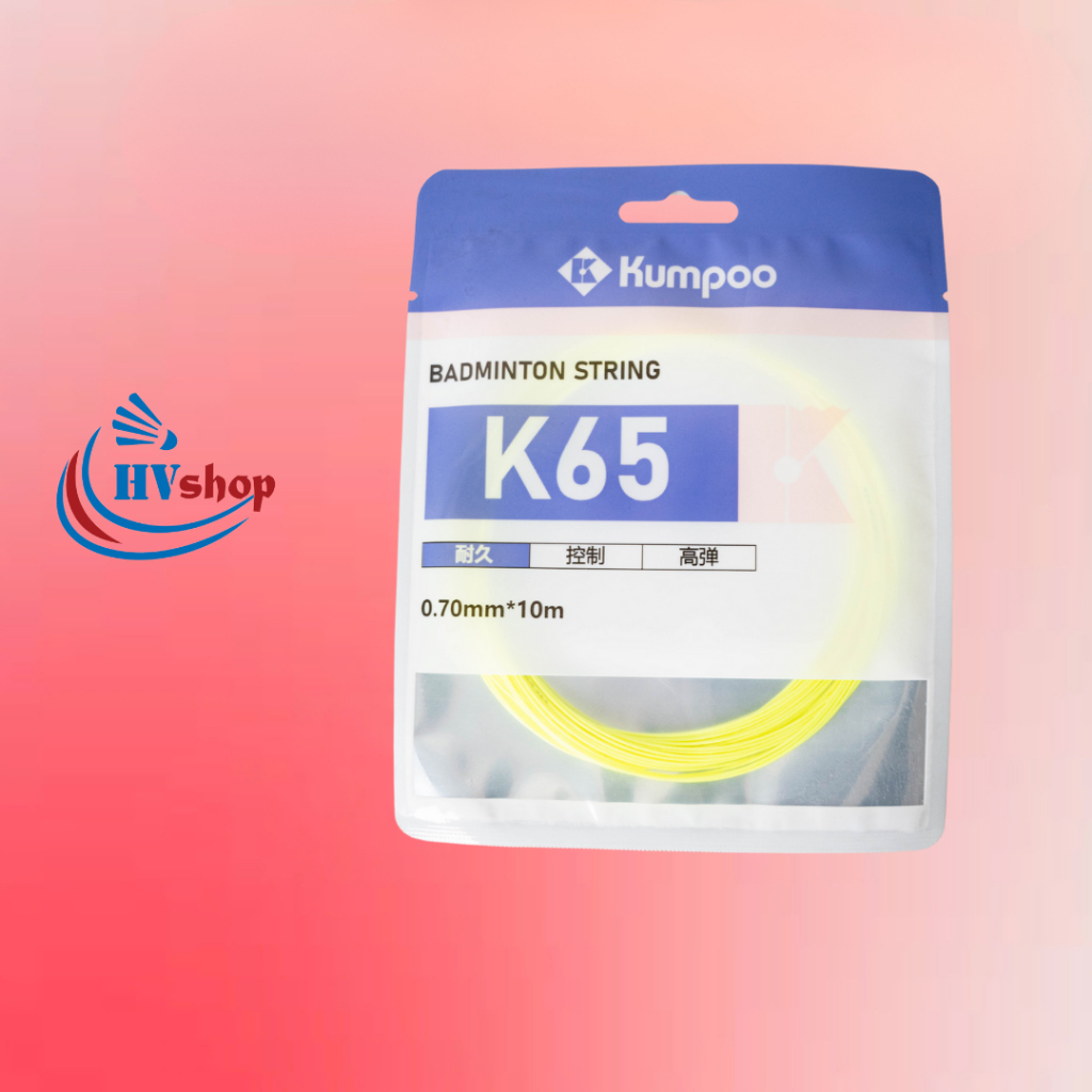 Dây cước đan vợt Kumpoo K65 chính hãng, màu cước đa dạng, độ bên cao, trợ lực tốt - HVShop