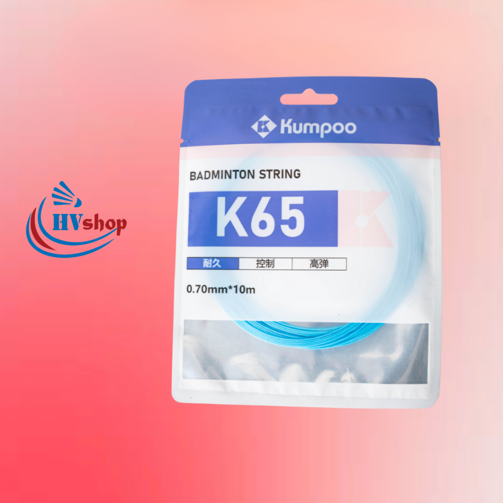 Dây cước đan vợt Kumpoo K65 chính hãng, màu cước đa dạng, độ bên cao, trợ lực tốt - HVShop