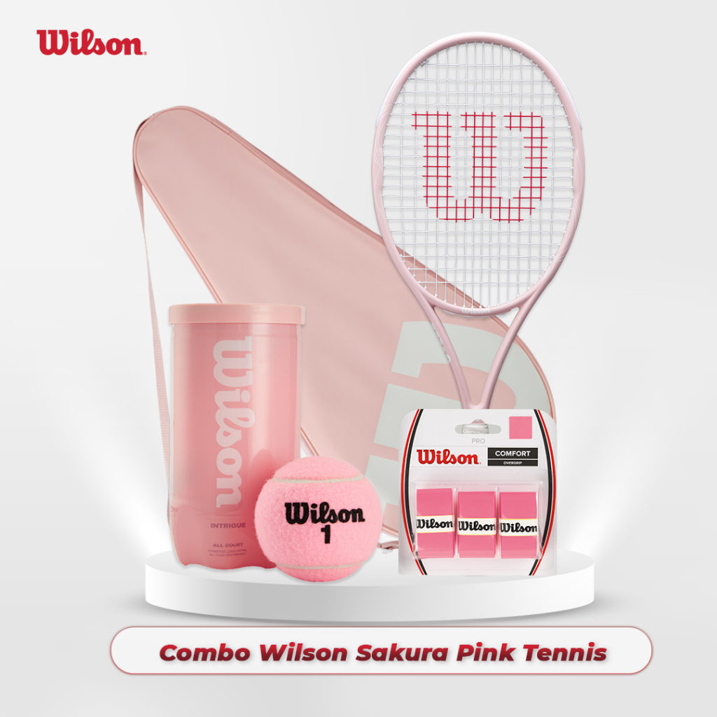 Wilson Combo Sakura Pink Tennis Combo Vợt Tennis 202601082