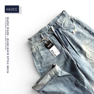 Quần Jean Nữ Rách nhẹ HAZEE Ống Suông Cá tính – Mẫu Mới 2026 STYLE B0126