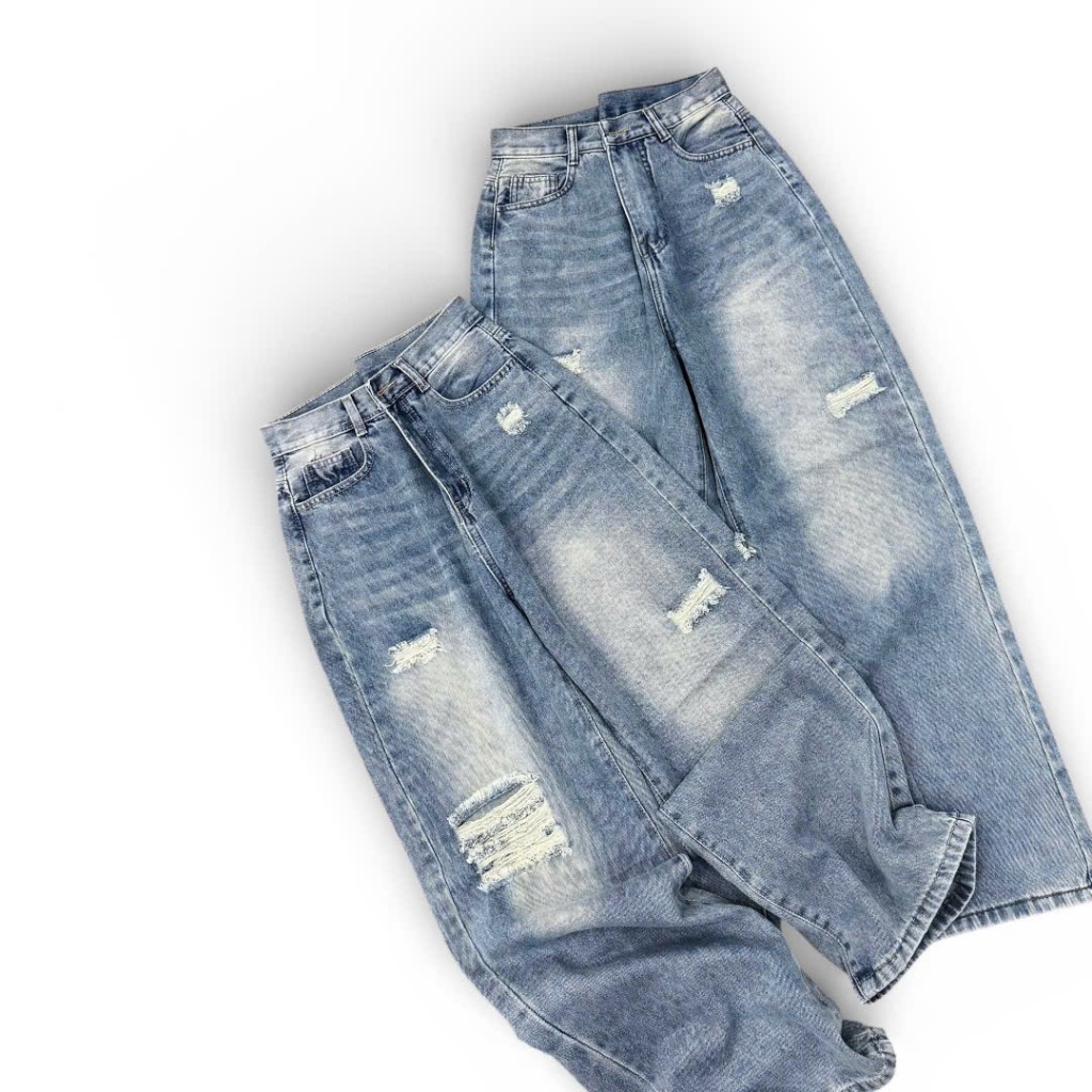 Quần Jean Nữ Rách nhẹ HAZEE Ống Suông Cá tính – Mẫu Mới 2026 STYLE B0126
