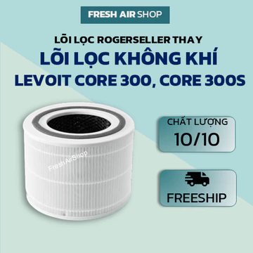Lõi Lọc Rogerseller® tương thích Lõi lọc không khí máy Levoit Core 300, Levoit Core 300S, màng lọc Levoit, bộ lọc Levoit