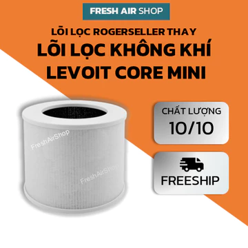 Lõi Lọc Rogerseller® tương thích Lõi Lọc Không Khí Levoit Core Mini, màng lọc Levoit Core Mini, bộ lọc Levoit Core Mini