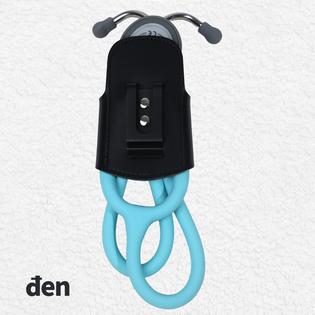 MaiWieel Giá Đỡ Ống Nghe Kẹp Hông Da PU Nhẹ Dễ Mang Cho Bác Sĩ Y Tá Tương Thích Littmann Màu Đen