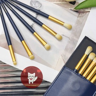 [AMORTALS] Set 5 Cọ Trang Điểm Mắt AMORTALS Ngôi Sao Kèm Túi Đựng Da, Starry Eye Makeup Brush, 96g