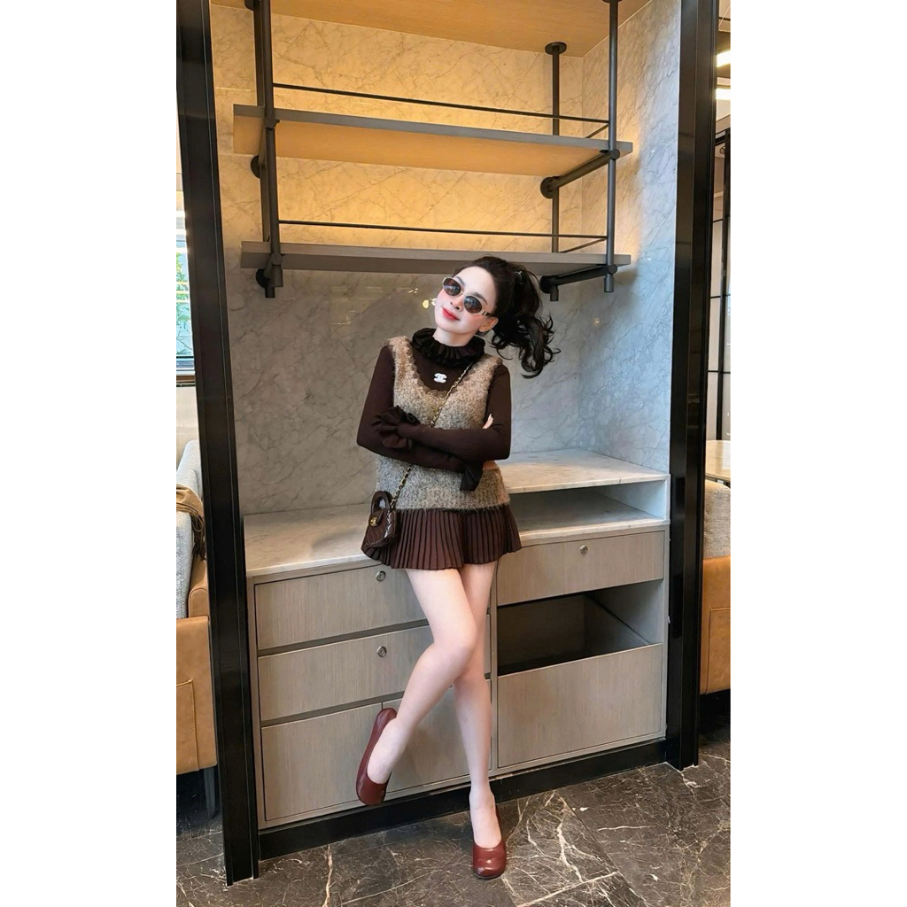 [𝐒𝐮𝐙𝐲] Set Áo Len Gile + Len Bèo QCCC Loại 1