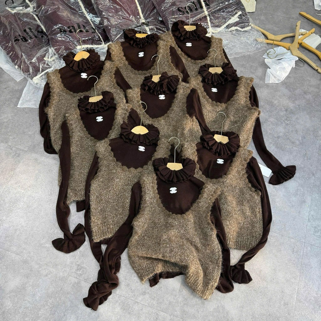 [𝐒𝐮𝐙𝐲] Set Áo Len Gile + Len Bèo QCCC Loại 1