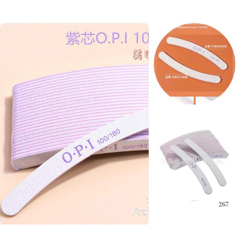 Bộ 25 Dũa móng OPI đa dạng hình dạng, chất liệu bền chắc, phù hợp tạo phom và làm nhám móng chuyên dụng cho làm nail