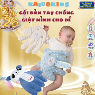 {KAIDOKIDS} Gối bàn tay điều khiển vỗ chống giật mình cho bé hình thú, giúp bé ngủ ngon.