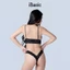 Áo ngực Áo lót Bralette mút mỏng không gọng satin phối ren iBasic thoải mái gợi cảm màu đen BRAW171