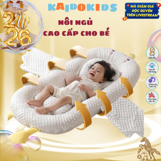 Nôi Nệm Cao Cấp Cho Bé Sơ Sinh, Đệm Ngủ Cho Bé Sơ Sinh Êm Ái Gồm Cả Bộ Chống Trào Từ 0 Đến 24 Tháng