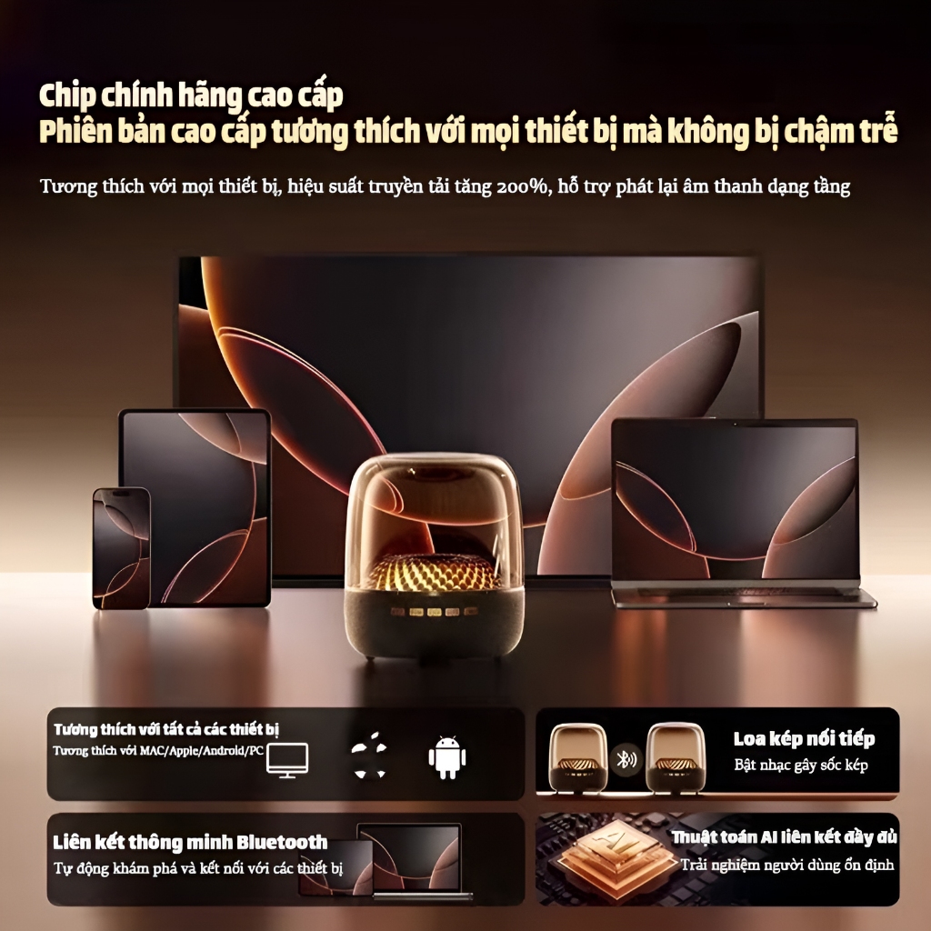 [BH 2N] Loa Bluetooth mini - Không dây - Chất lượng âm thanh HiFi độ nét cao - Loa siêu trầm - Thời lượng pin dài