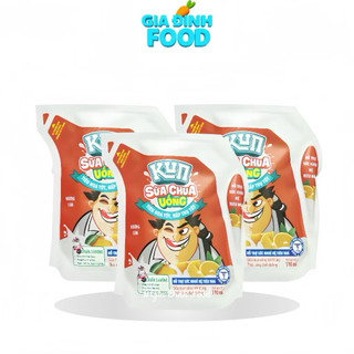 SỮA trái cây KUN dạng túi hương nho/ cam/ dâu/ lúa mạch - 110ml/túi