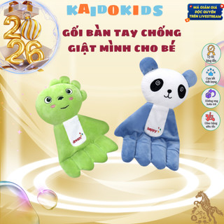 Gối bàn tay chống giật mình cho bé hình thú, giúp bé ngủ ngon - Kích thước 37x24cm