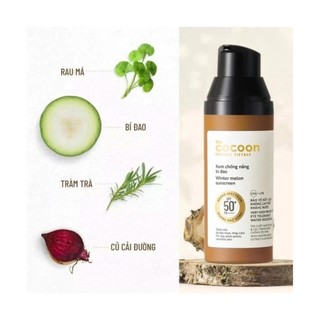 Kem Chống Nắng Coocon Bảo Vệ Cao SPF50+,PA+++ Hỗ Trợ Cấp Ẩm Và Làm Dịu Da