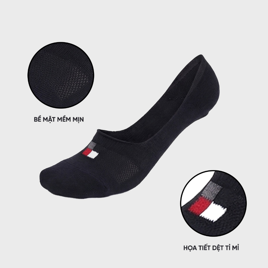 COMBO 2 Tất vớ nam giày lười Bizmen cổ thuyền công nghệ nano bạc khử mùi tốt BSC005EDP02