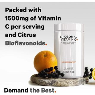 [LIVE] Viên Uống Bảo Vệ Sức Khỏe Codeage Liposomal Vitamin C+, hộp nhập khẩu 180 viên
