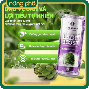 Nước uống tăng cường sức khỏe Lado Boost Actiso Ladopharma (C/240ml)