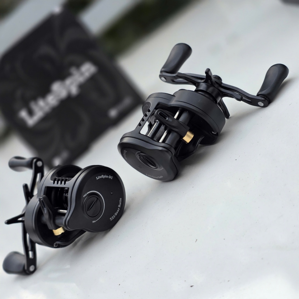 Máy Câu Ngang Kekili TEBEN Drum LiteSpin - có chip DC Kiểu Dáng