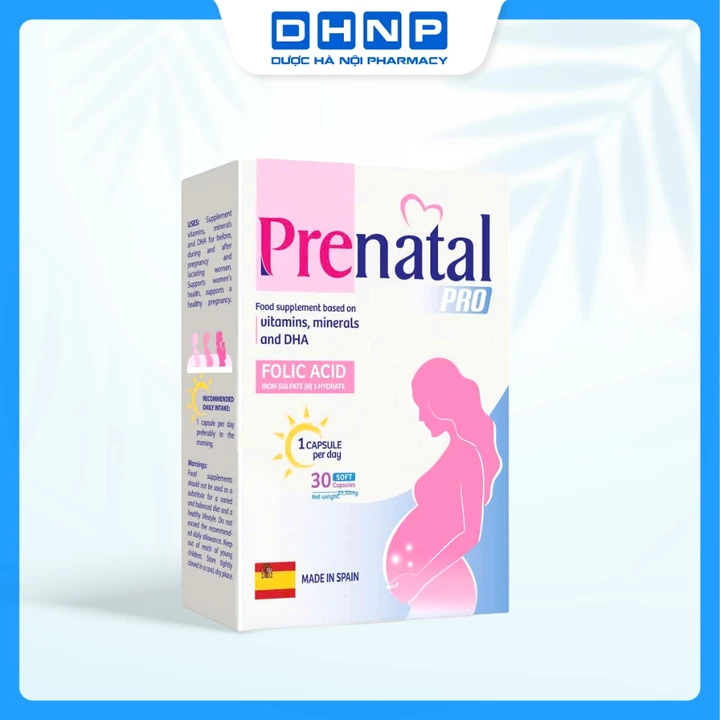 Prenatal Pro Vitamin tổng hợp cho mẹ bầu, bổ sung các loại vitamin, khoáng chất và DHA cho mẹ bầu