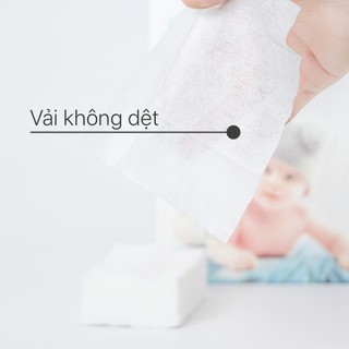 MUA 2 TẶNG 2_Thùng 04 túi khăn vải khô đa năng Ecobi cao cấp túi 270 tờ mềm dai thấm hút tốt