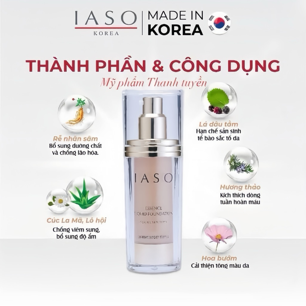 { Hàng công ty } Kem nền trang điểm IASO