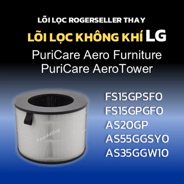 Lõi Lọc Rogerseller® tương thích Lõi Lọc Không Khí LG PuriCare AeroTower HIT, LG PuriCare Aero Furniture,Lõi lọc Hepa LG