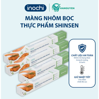 Màng nhôm bọc thực phẩm Shinsen Inochi chịu nhiệt cao dùng cho lò nướng tủ lạnh giữ trọn hương vị món ăn