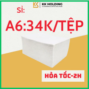 Giấy in nhiệt decal A6 TỆP 100x150mm mặt trắng keo dính tốt in nhãn, tem sản phẩm
