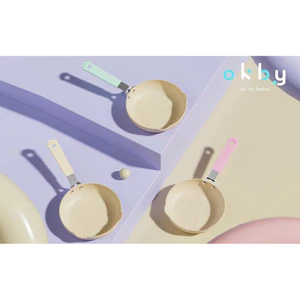 Chảo chống dính hình gấu OKBY 14cm chế biến đồ ăn dặm cho bé