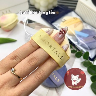 [AMORTALS] Set 2 Bông Phấn Phủ AMORTALS Vàng Tím Ngôi Sao, Stellar Mist Powder Puff Set, 8.2g