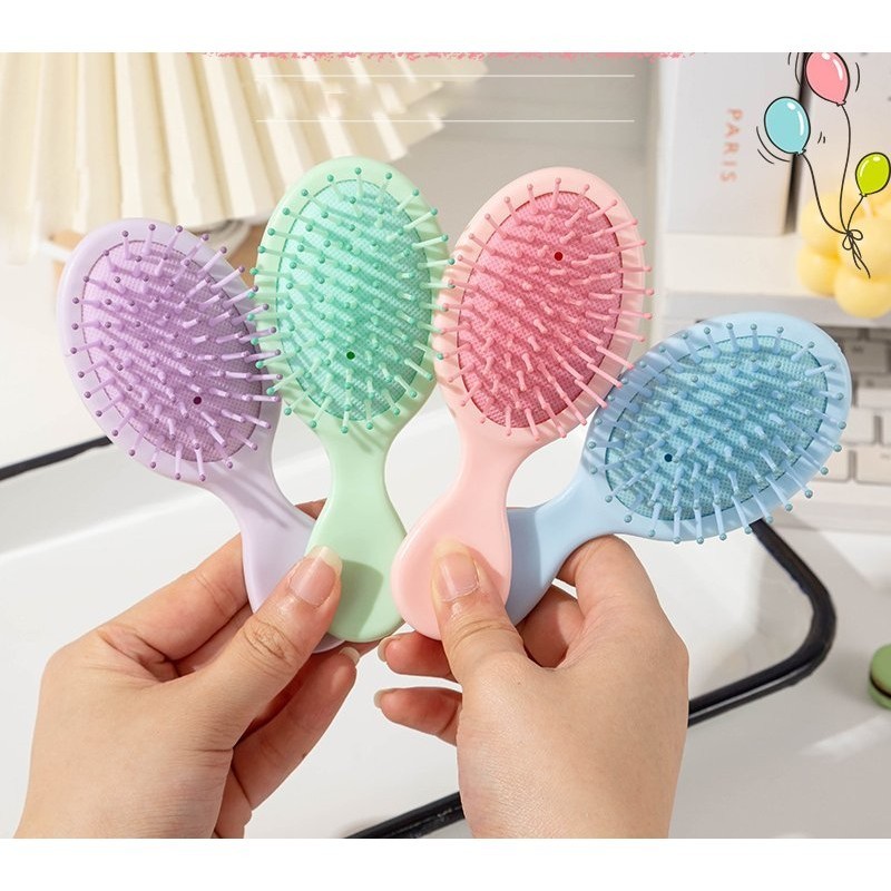 Lược Chải Tóc Gỡ Rối Cầm Tay Mini Đệm Khí Mềm Mại Nhiều Màu Xinh Xắn Phụ Kiện Tóc Nữ Empoli