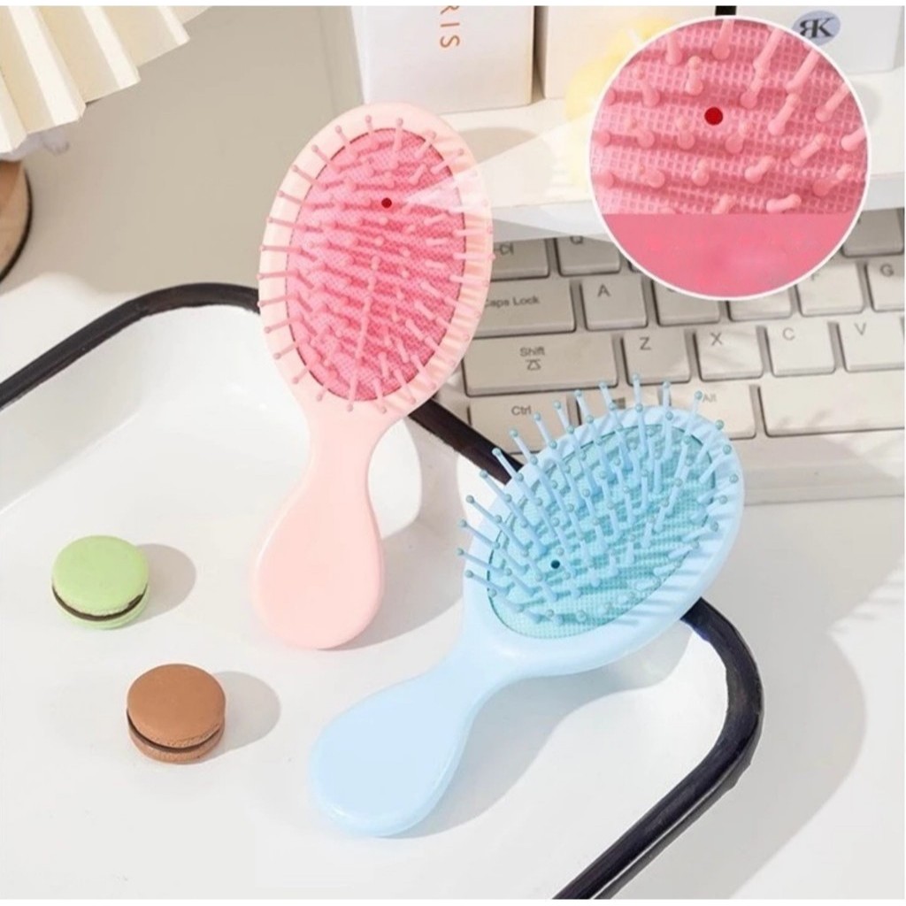 Lược Chải Tóc Gỡ Rối Cầm Tay Mini Đệm Khí Mềm Mại Nhiều Màu Xinh Xắn Phụ Kiện Tóc Nữ Empoli