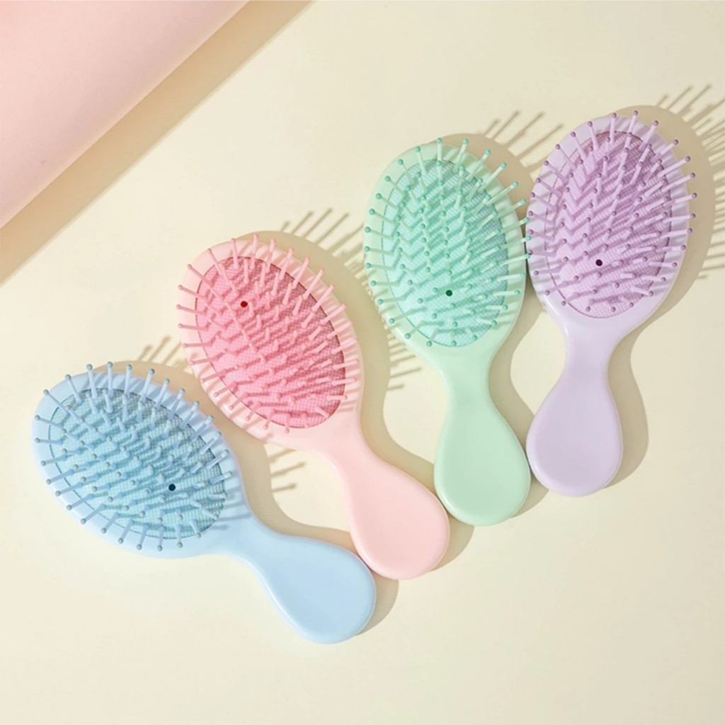 Lược Chải Tóc Gỡ Rối Cầm Tay Mini Đệm Khí Mềm Mại Nhiều Màu Xinh Xắn Phụ Kiện Tóc Nữ Empoli