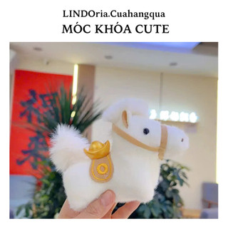 Móc Khóa Tiểu Mã May Mắn LINDORia, Móc Khóa Cute Treo Cặp, Balo, Quà Tặng Xinh Xắn