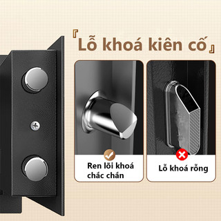 Két Sắt Thông Minh – Chống Trộm – Chống Cạy Phá – Chống Cháy An – Toàn Bảo Mật Cao – Bắt Vít Treo Tường – Bảo Hành 3 Năm